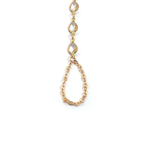 New Horse - eye Diamond Fingerless Bracelet For Women A Stylish Rhinestone Back - of - hand Chain For Summer - Zambeel