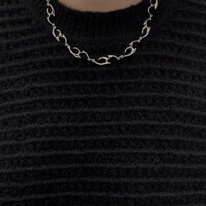 New Irregular Shaped Metal Necklace - Zambeel