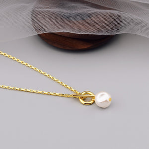 New Korean Minimalist Irregular - shaped Small Pearl Necklace - Zambeel