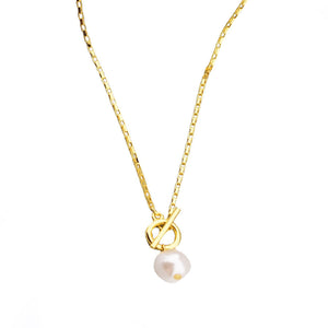 New Korean Minimalist Irregular - shaped Small Pearl Necklace - Zambeel
