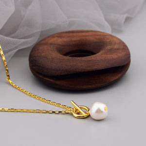 New Korean Minimalist Irregular - shaped Small Pearl Necklace - Zambeel