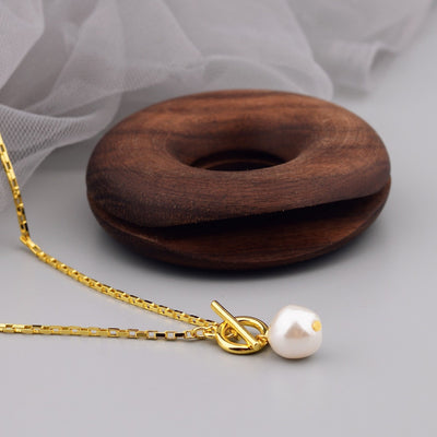 New Korean Minimalist Irregular - shaped Small Pearl Necklace - Zambeel