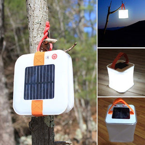 New LED Lantern Solar Collapsible Camp Flashlight Torch Light Waterproof Lantern Handheld Inflatable Balloon Illuminating Lamp - Zambeel