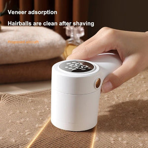 New Lint Remover Electric Hairball Trimmer Smart LED Digital Display Fabric USB Charging Portable Professional Fast Household - Zambeel