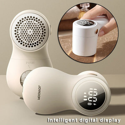 New Lint Remover Electric Hairball Trimmer Smart LED Digital Display Fabric USB Charging Portable Professional Fast Household - Zambeel
