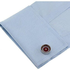 New Lucky Spin Round Cufflinks For Men - Zambeel