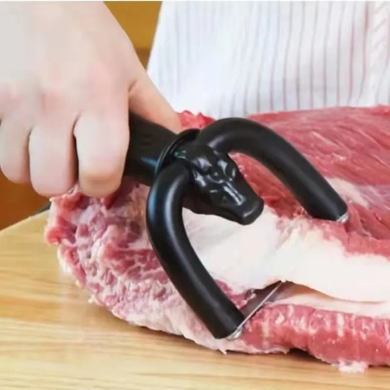 New Meat Fat Trimmer Beef Pork Handheld Slicer Clean Beef Slicer Fat Cuisine Barbecue Tools Cooking Tools Kitchen Gadgets - Zambeel