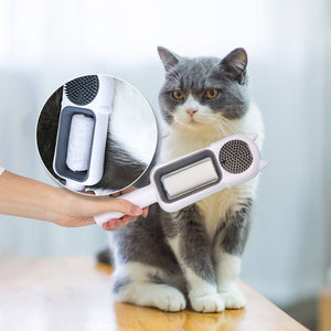 New Pet Cleaning Hair Removal Lent Remover Cat Drum Type Disposable Wipes Comb - Zambeel