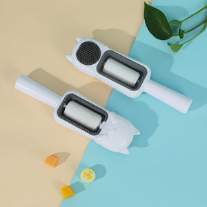 New Pet Cleaning Hair Removal Lent Remover Cat Drum Type Disposable Wipes Comb - Zambeel