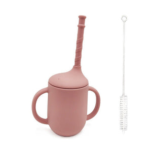 New Product Silicone Baby Drinking Cup With Straw Leak - Proof And Drop - Proof - Zambeel