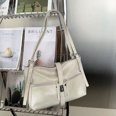 New Retro Large Capacity Casual Shoulder Bag - Zambeel