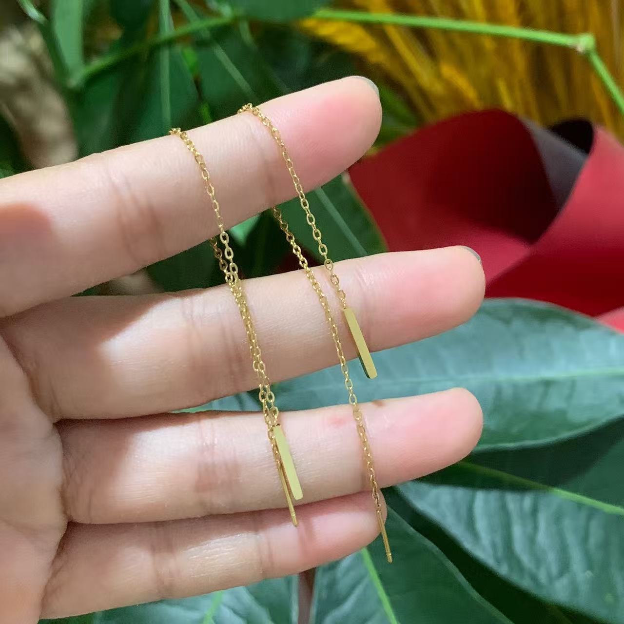 New Tassel Drop Earrings In A Long Instagram - style Designsimple Yet Elegant - Zambeel