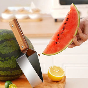 New Watermelon Splitter Watermelon Cutting Artifact 430 Stainless Steel Cutting Piece Splitter Household Melon Triangle Cutting Knife Fruit Knife Kitchen Gadgets - Zambeel