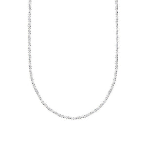 New Women's Niche Design S925 Silver Geometric Ring Necklace Trendy Jewelry Party Birthday Gift - Zambeel