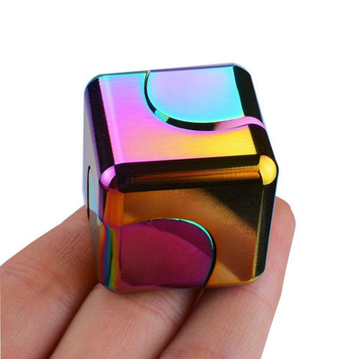 Nieuwe Kleurrijke Spinning Fidget Spinner Stress Relief Speelgoed Metalen Hand Spinner Stille Top Vinger Spinner Mannen Vrouwen - Zambeel