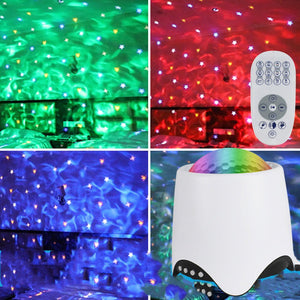 Night Light Projector Ocean Star Projector, Remote Control Mode Music Control - Zambeel