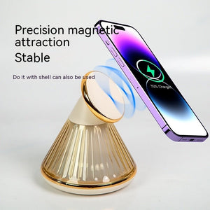 Night Table Lamp 15W Wireless Charger Magnetic Fast Wireless Seat - Zambeel