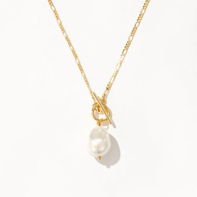 NK Pearl Womens Versatile Baroque Necklace - Zambeel