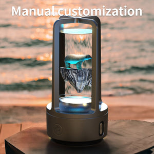 No Accessories 2 In 1 DIY Audio Crystal Light And Bluetooth - compatible Speaker Gift Touch Resin Night Light - Zambeel