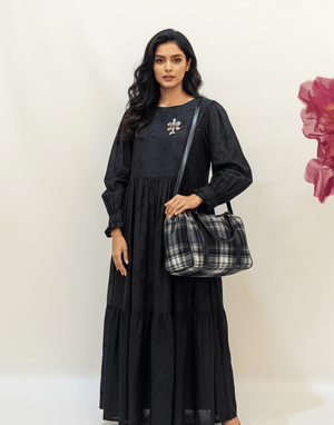 Noir Long Sleeve Maxi Dress - Zambeel