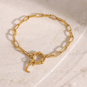 Non - fading Stainless Steel English Letter Bracelet - Zambeel