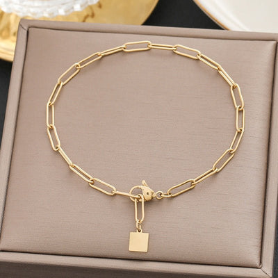 Non - fading Titanium Steel Bracelet Minimalist Versatile And Stylishly Unique - Zambeel