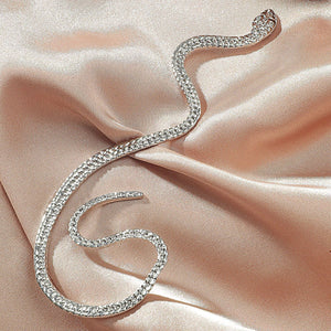 Non - hole Ear Clip Vintage Zircon Snake - shaped Earrings For Women Exaggerated Fake Cartilage Ear Cuff Fashion Jewerly Gifts - Zambeel