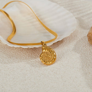 Ocean Series Stainless Steel Conch Shape Hundred Clavicle Chain - Zambeel