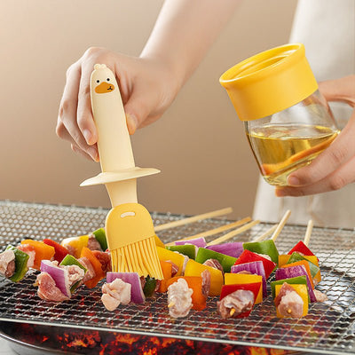 Oil Brush With Bottle Resistant To High Temperature - Zambeel