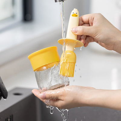 Oil Brush With Bottle Resistant To High Temperature - Zambeel