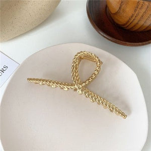 Oil Dripping Tulip Metal Grip Back Head Elegant Barrettes - Zambeel