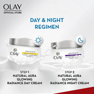 Olay - Natural Aura Day & Night Radiance Cream Combo Pack - Zambeel