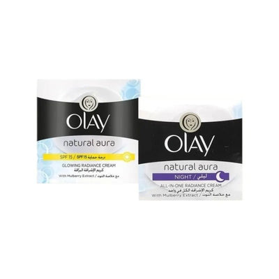 Olay - Natural Aura Day & Night Radiance Cream Combo Pack - Zambeel