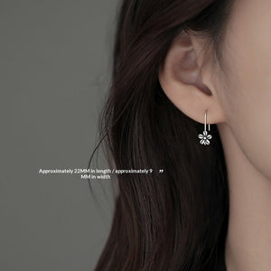 One Thought 925 Sterling Silver Flower Earrings For Women - Zambeel