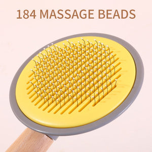 OneKey Pet Hair Remover Comb Pet Comb Grooming Brush Pet Hair Cleaner Brush Cat Shedding Brush Self Cleaning Slicker For Long & Short Hair Cats And Dogs - Zambeel