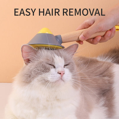 OneKey Pet Hair Remover Comb Pet Comb Grooming Brush Pet Hair Cleaner Brush Cat Shedding Brush Self Cleaning Slicker For Long & Short Hair Cats And Dogs - Zambeel