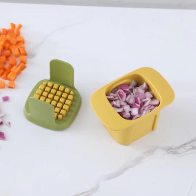 Onion Dicing Artifact French Fries Slicer Carrot Ham Slicer Household Cucumber Potato Slicer Gadget - Zambeel