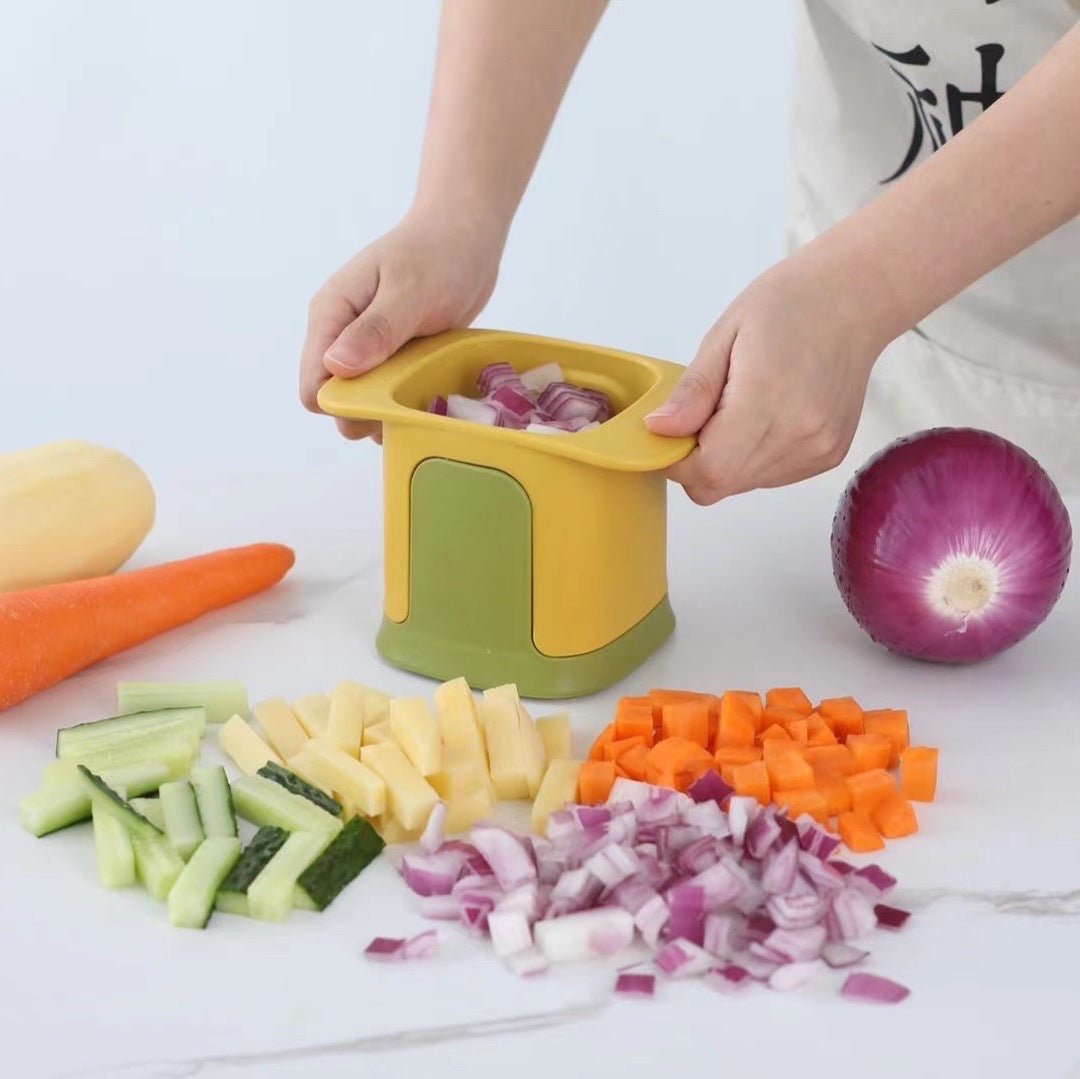 Onion Dicing Artifact French Fries Slicer Carrot Ham Slicer Household Cucumber Potato Slicer Gadget - Zambeel