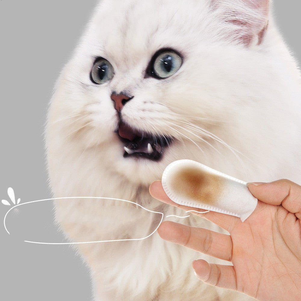 Oral And Dental Cleaning Wipes For Pet Cats And Dogs - Zambeel