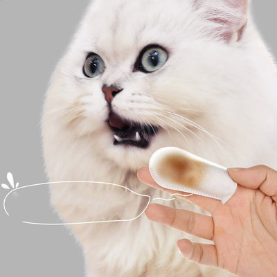 Oral And Dental Cleaning Wipes For Pet Cats And Dogs - Zambeel