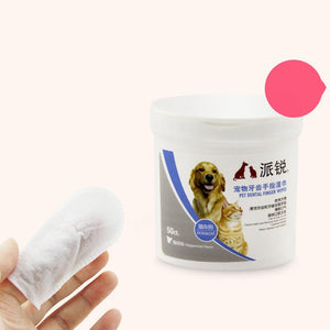 Oral And Dental Cleaning Wipes For Pet Cats And Dogs - Zambeel