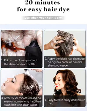 Organic Hair Dye Shampoo (420ml) - Zambeel