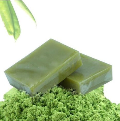 Organic Handmade Matcha Green Tea Powder Soap Whitening, Moisturizing, Acne Cleansing Soap - Zambeel