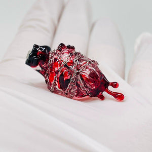 Original Design Handmade Wrapped And Bound Heart Pendant Couples Necklace - Zambeel