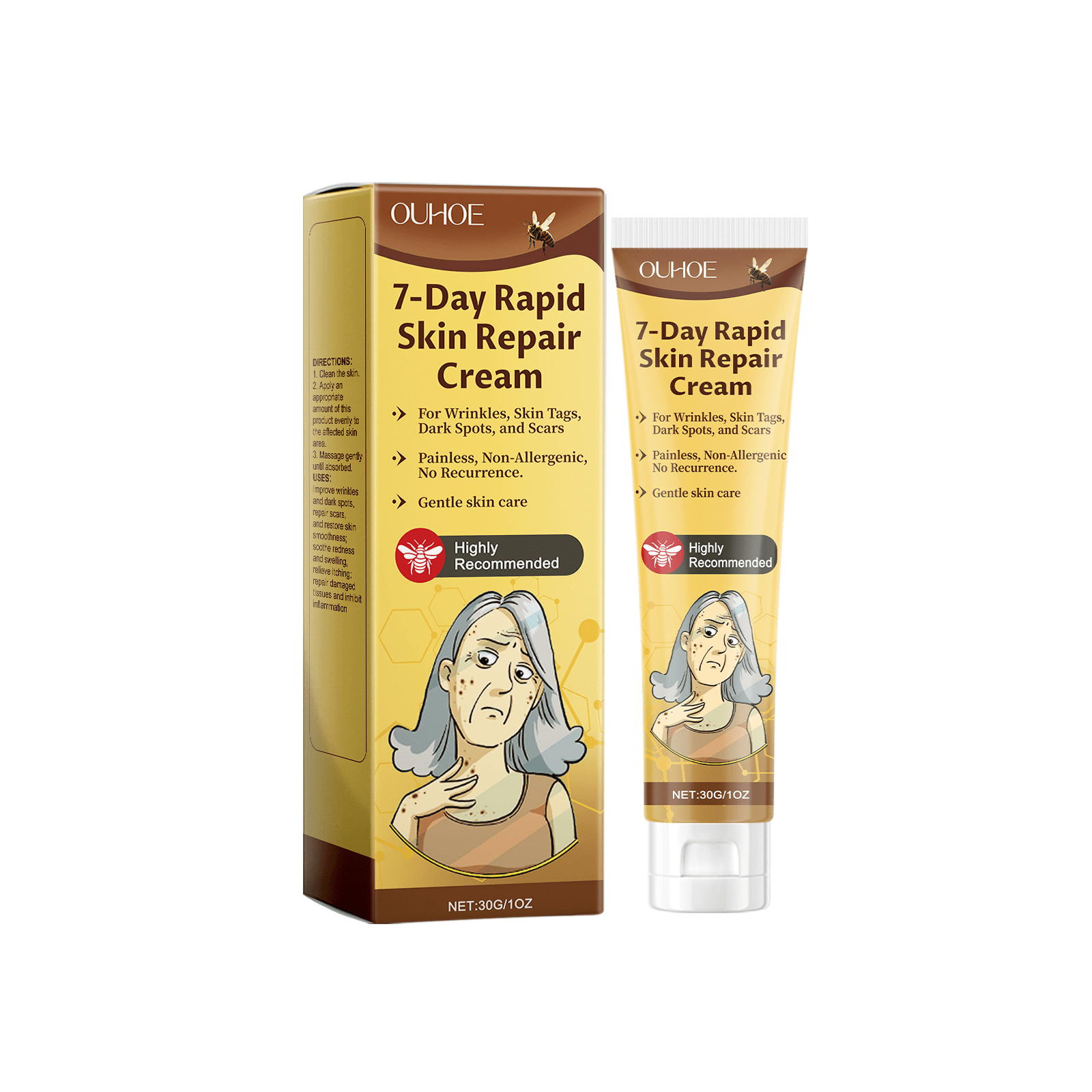 Ouhoe - 7 - Day Rapid Skin Repair Cream - Zambeel
