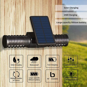 Outdoor garden mosquito killer lamp UV LED lamp IP65 waterproof insect repellent ring sunshine / USB automatic rechargeable mosquito killer lamp - Zambeel