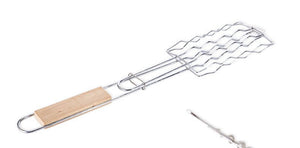 Outdoor Grilling Accessories Barbecue Tools Wooden Handle Sausage Clip Barbecue Clip Vegetable Clip Barbecue Rack - Zambeel