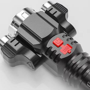 Outdoor Home Portable Riding USB Rechargeable Flashlight - Zambeel