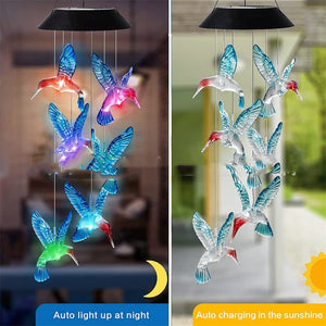 Outdoor Patio Solar Hummingbird Models Garden Decorative Lights - Zambeel