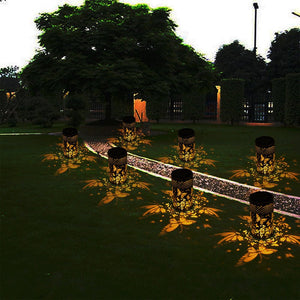Outdoor Pluggable Or Hanging Iron Solar Butterfly Projector Lamp - Zambeel